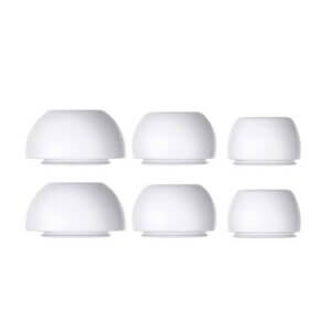 Airpods Pro Öronkuddar - 3-pack Silikon Örontoppar Vit