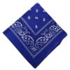 Bandana Scarf Sjal Snusnäsduk Paisleymönster Mörk Blå