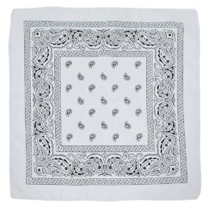 Bandana Scarf Sjal Snusnäsduk Paisleymönster Rosa