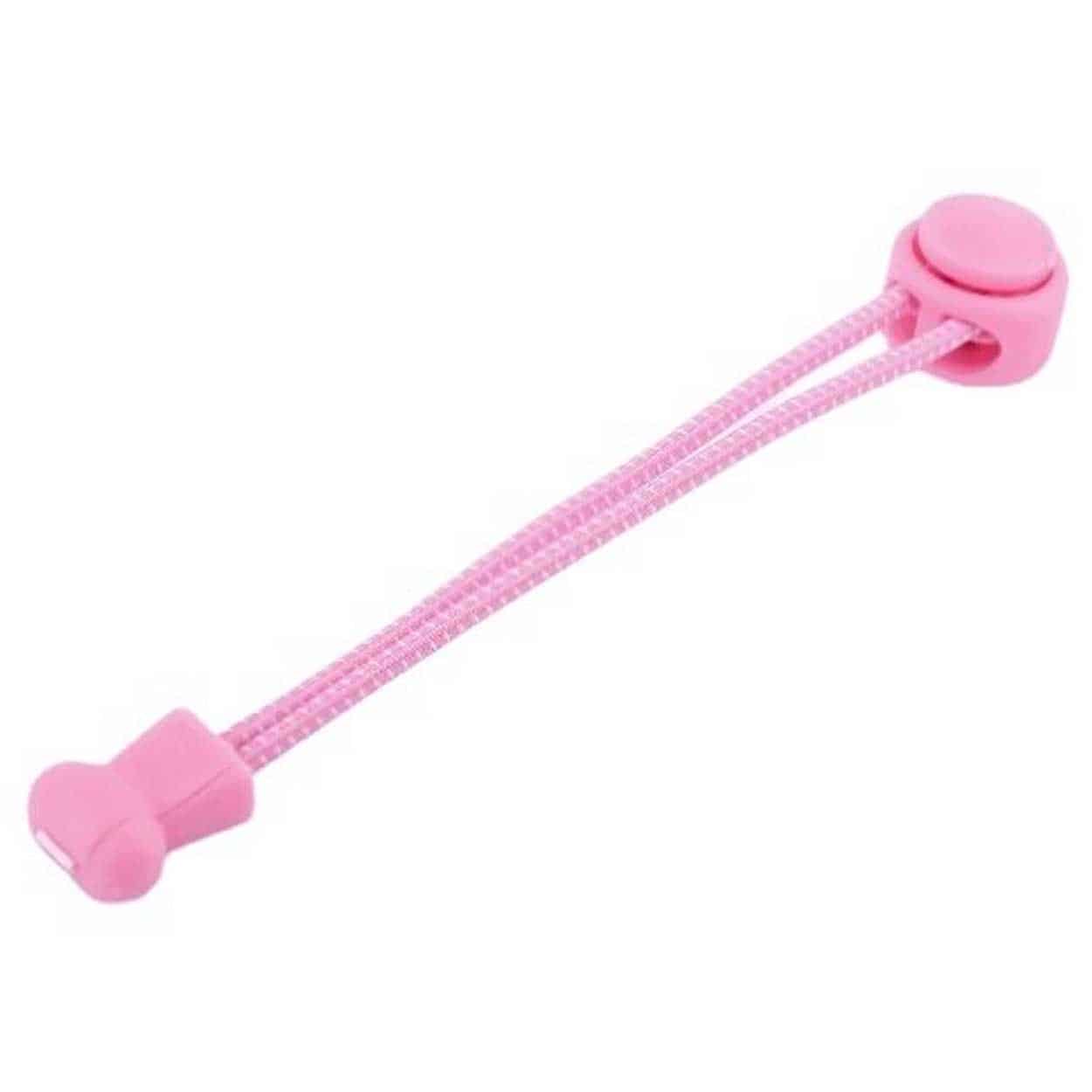 Elastiska skosnören (inklusive dragsko) - no tie shoelaces - rosa