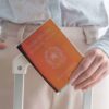 Reflektivt genomskinligt passfodral - holografisk passhållare