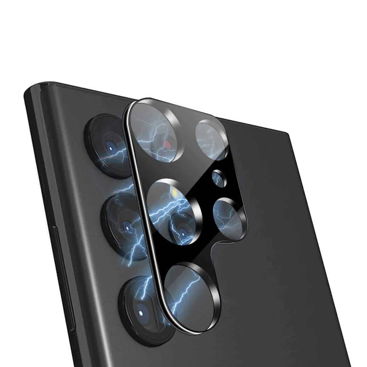 Galaxy s22 ultra kameralinsskydd 2-pack heltäckande glas