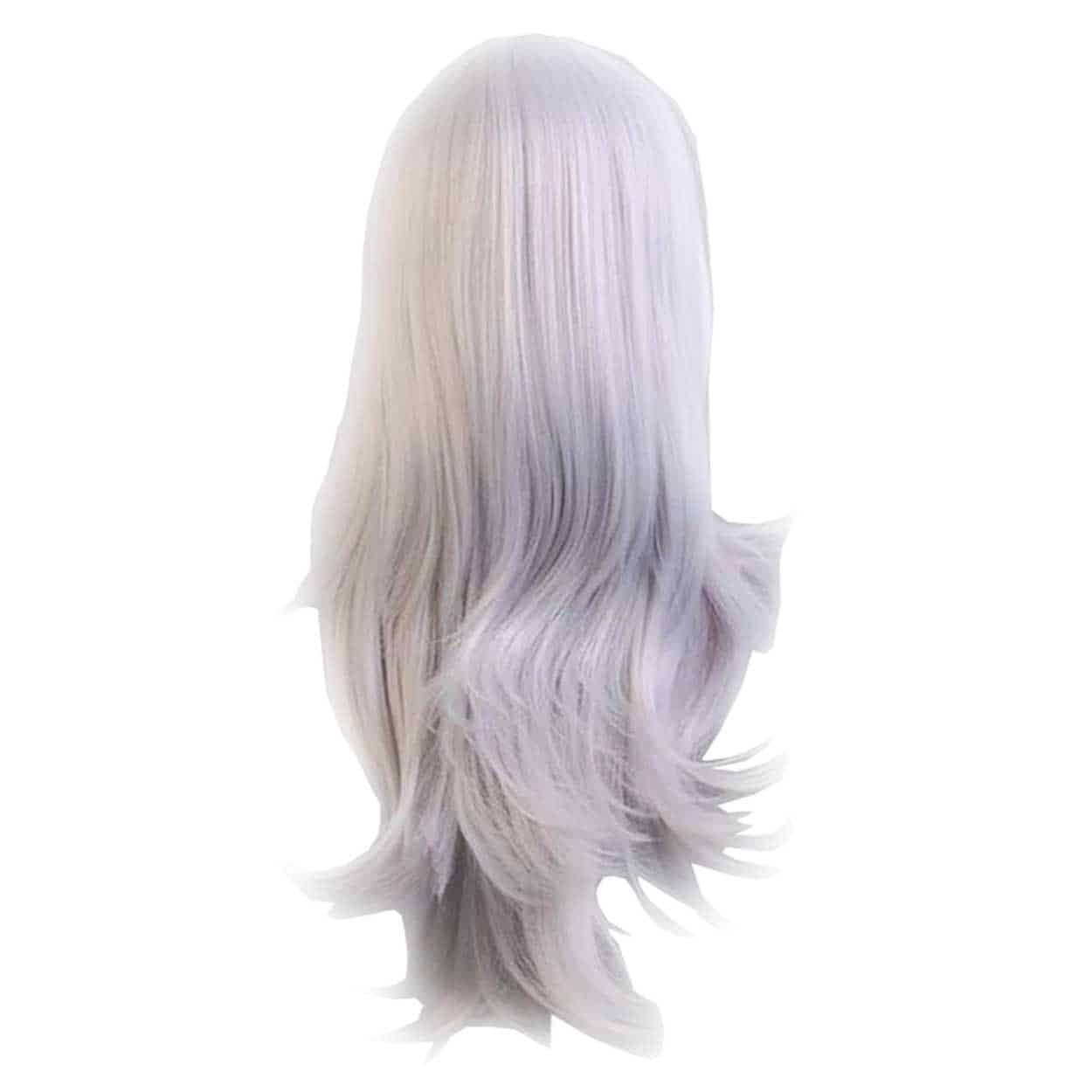 Silver vit peruk 70cm cosplay utklädnad