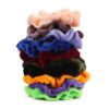 40-pack scrunchies hårsnoddar sammet flanell olika färger