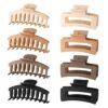 8-pack Hårklämmor Pastell Beige Brun Svart