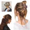 8-pack hårklämmor pastell beige brun svart