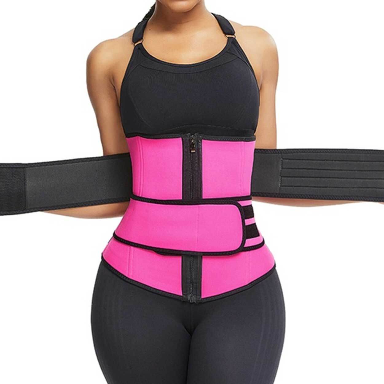 Waist shaper träningskorsett - ab-shaper midjebälte med sauna effect