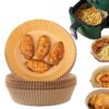 Air Fryer Papper 100-pack - 20cm Engångspapper För Luftfritös