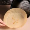 Air fryer papper 100-pack - 20cm engångspapper för luftfritös