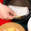 Air fryer papper 100-pack - 20cm engångspapper för luftfritös