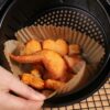 Air fryer papper 100-pack - 20cm engångspapper för luftfritös