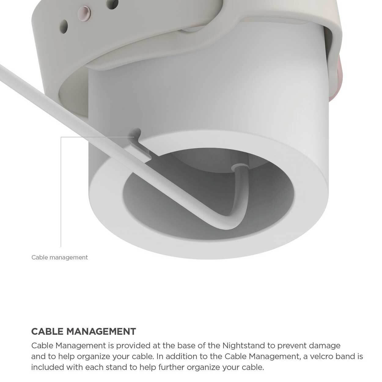 Apple watch ställ hållare vit