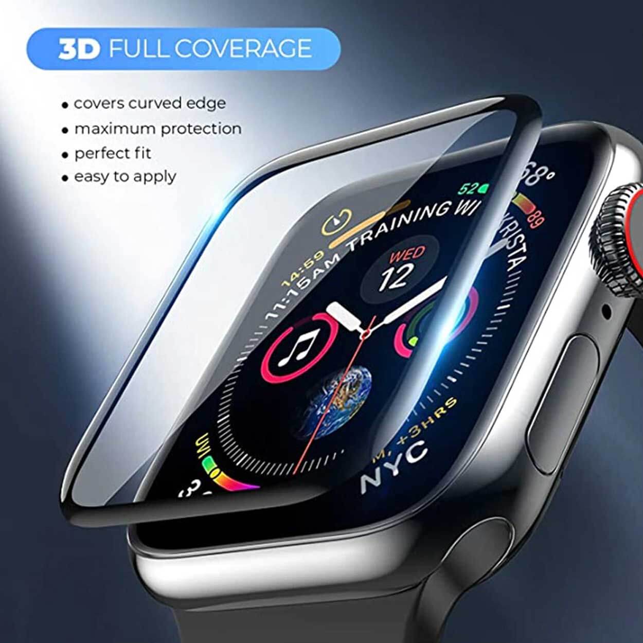 Apple watch 7/8 41mm skärmskydd 3d curve displayskydd