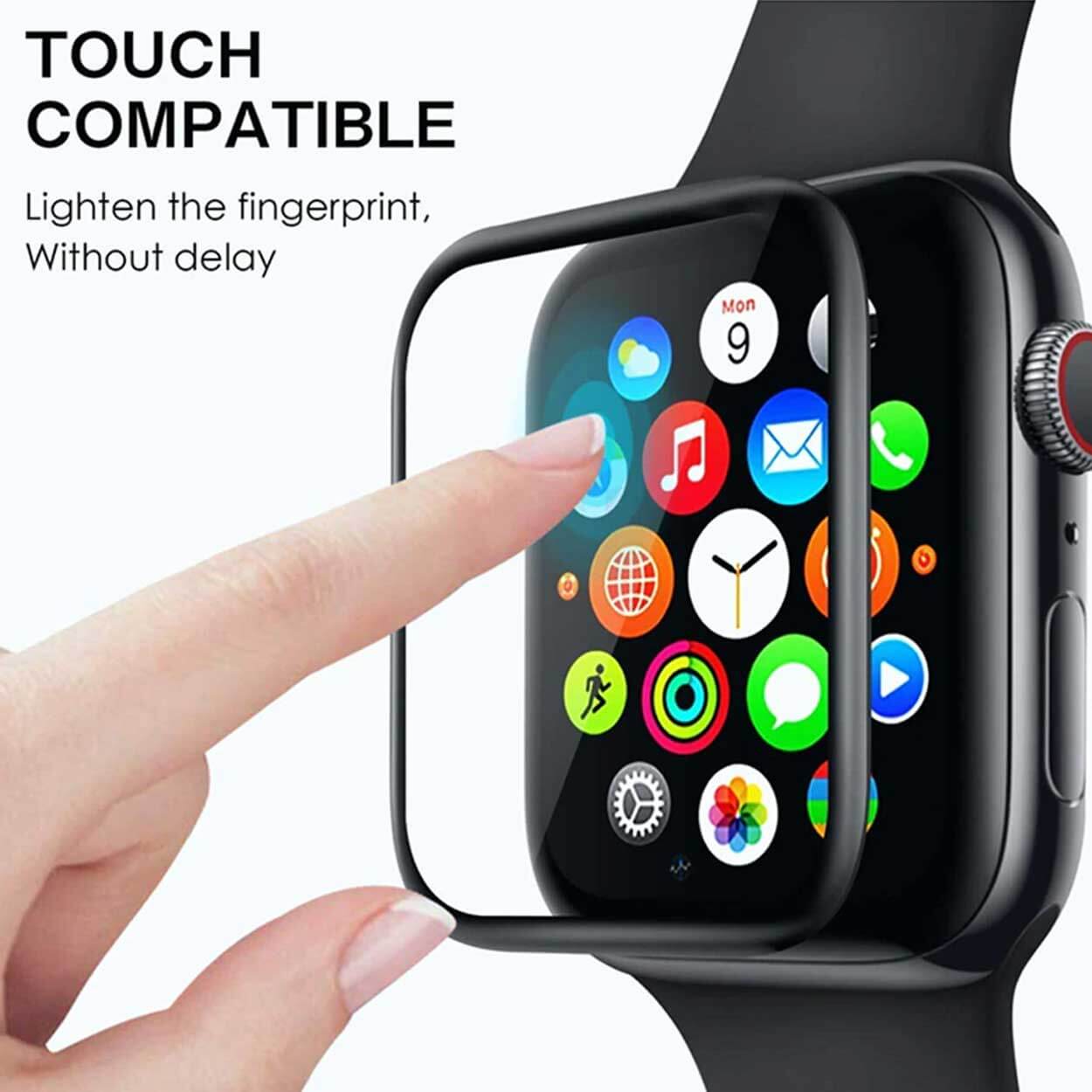 Apple watch 7/8 41mm skärmskydd 3d curve displayskydd