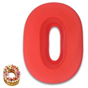 Stor Bakform Silikon Tårtform Siffra Nummer 0