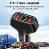 Billaddare 3 usb supersnabb 20w pd quick charge 3. 0
