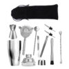 Cocktailset 9-delar barset 550ml shaker rostfritt stål
