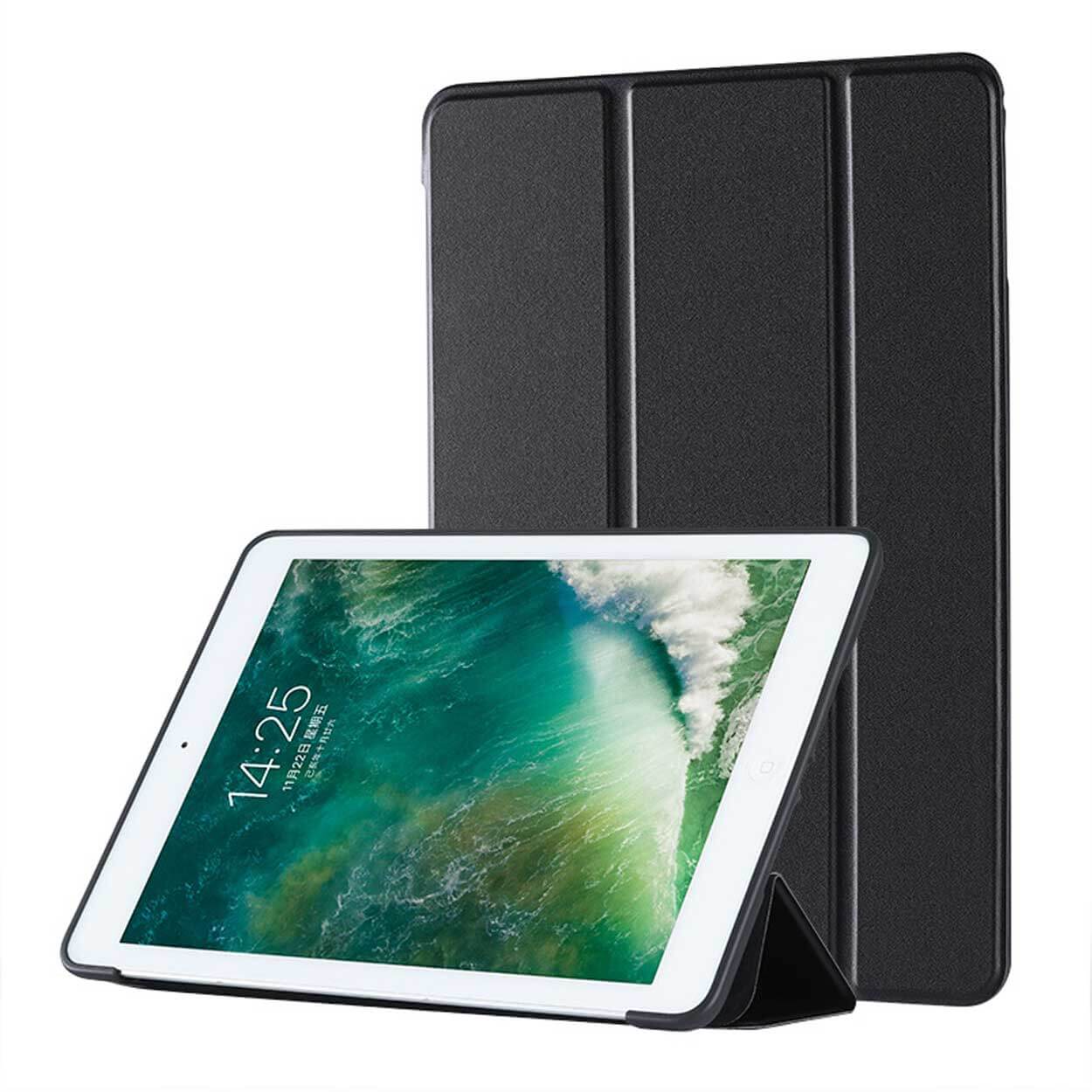 Ipad air 4/5 10,9" skal fodral tri-fold smart case svart