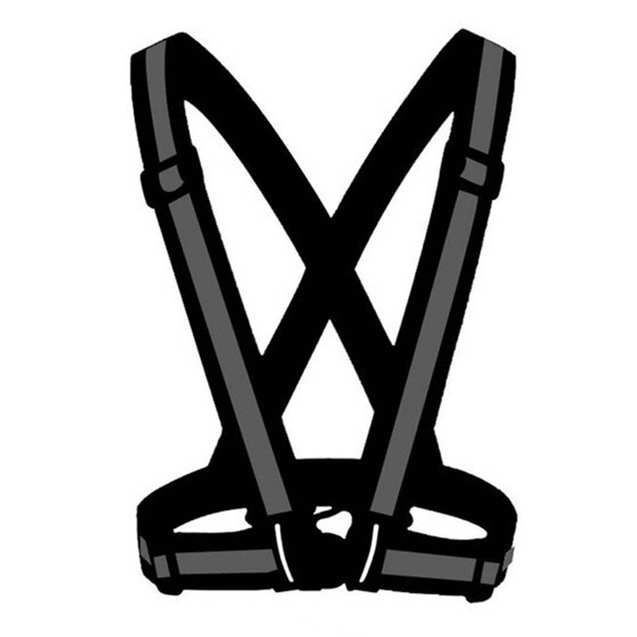 2-pack reflexväst reflexsele för löpning och cykling neon gul