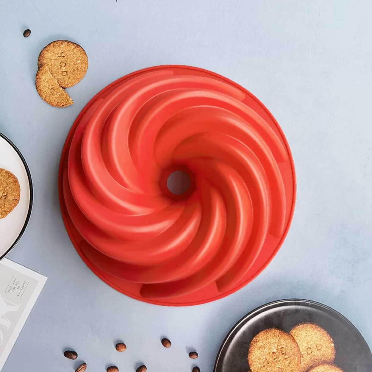 Spiral bakform sockerkaksform tårtform silikon