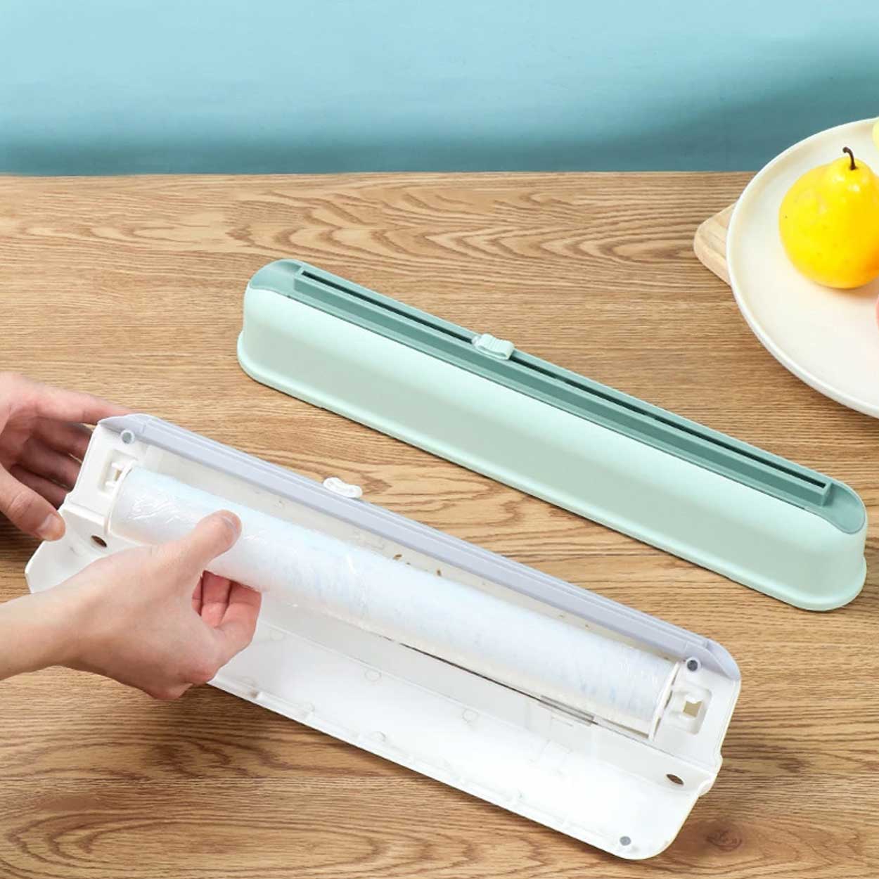 Plastfolie aluminiumfolie dispenser skärare med sugkoppar