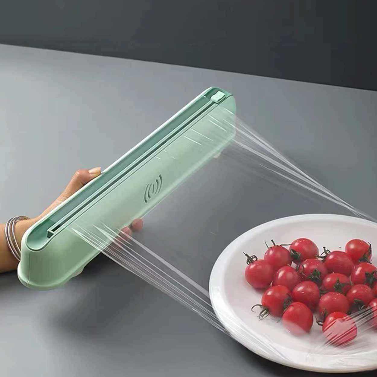 Plastfolie aluminiumfolie dispenser skärare med sugkoppar