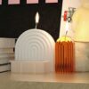Ljusform stearinljus u-form båge 15cm