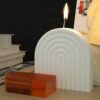 Ljusform stearinljus u-form båge 15cm