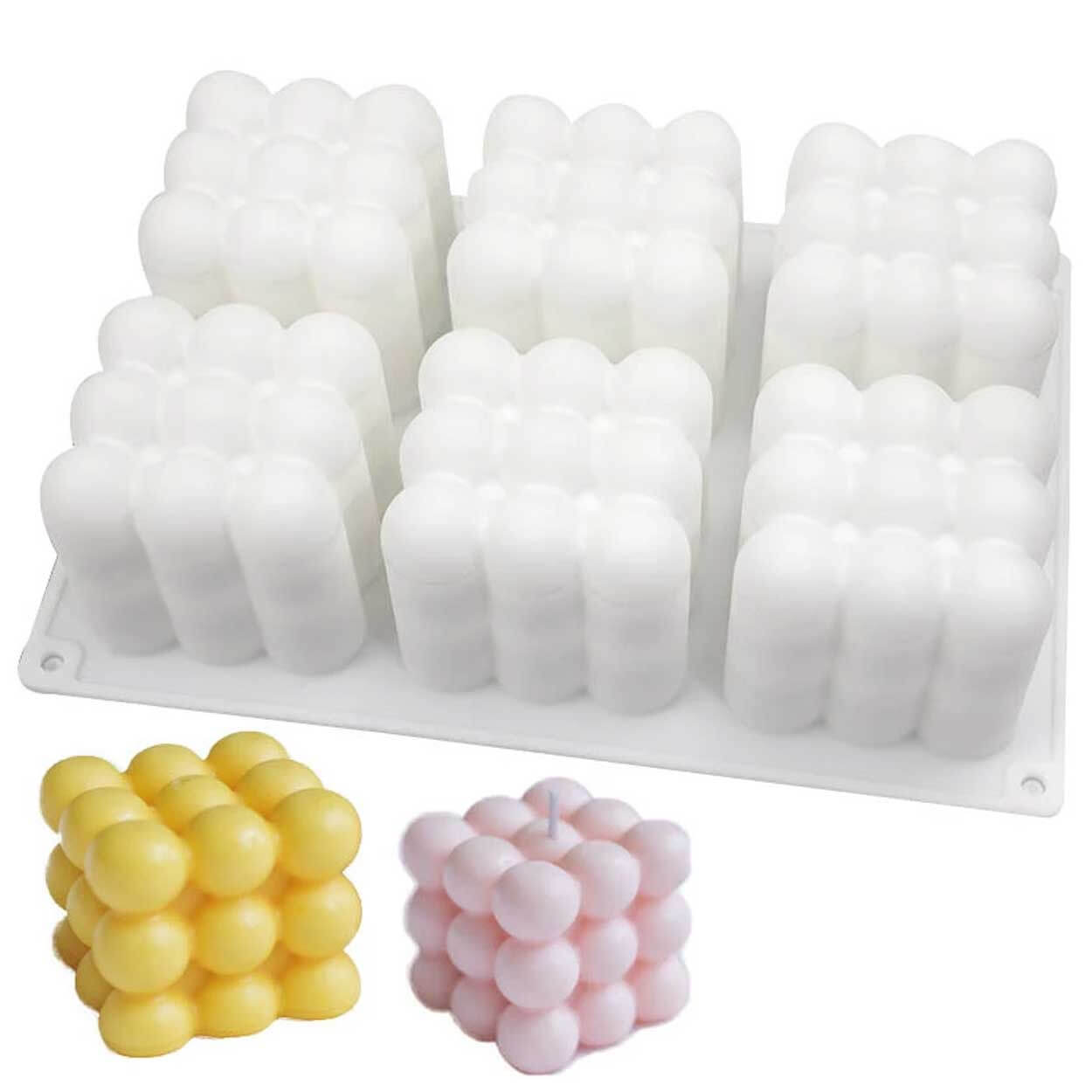 Ljusform diy stearinljus 6st kuber