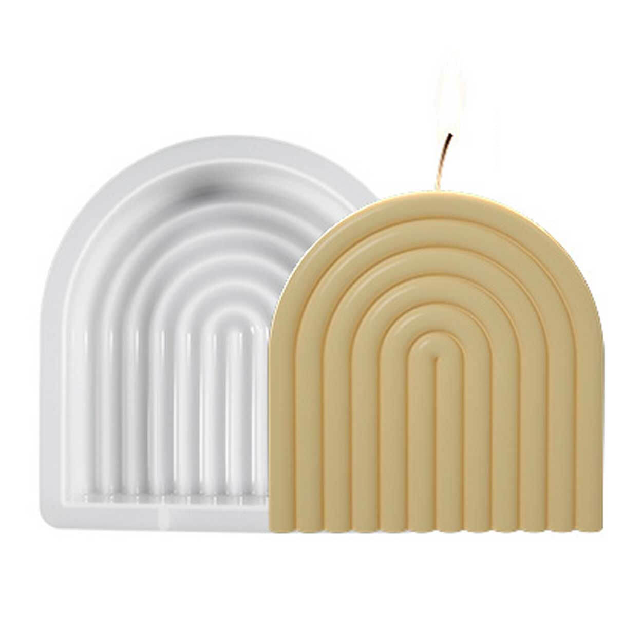 Ljusform stearinljus u-form båge 15cm