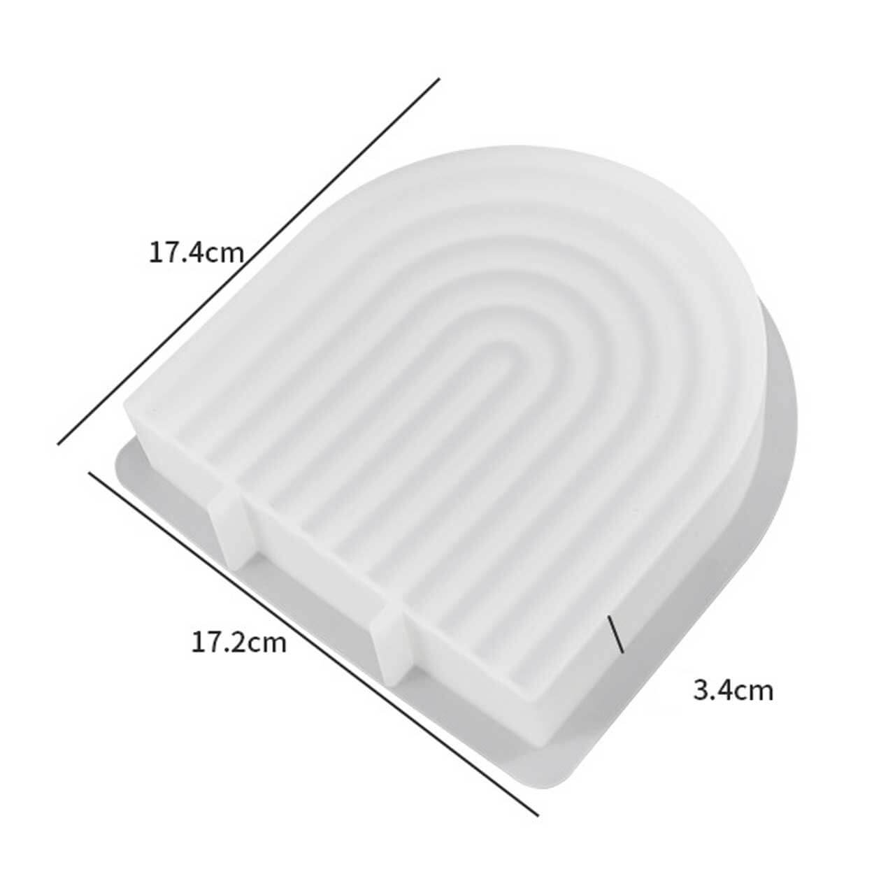 Ljusform stearinljus u-form båge 15cm