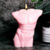 Ljusform stearinljus 3d manskropp 10cm