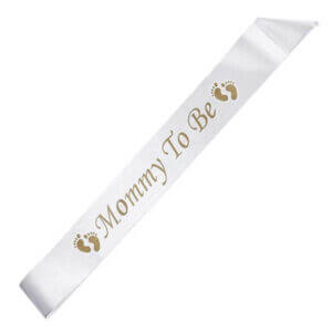 Mommy To Be Ordensband Banderoll Vit Guld