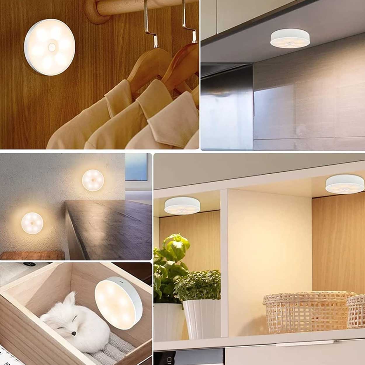 Trådlös lampa med rörelsesensor - uppladdningsbar led