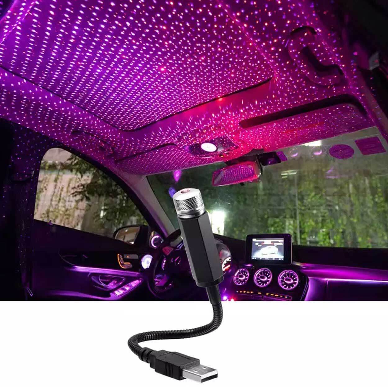 Galaxy projektor led discolampa för bilen usb
