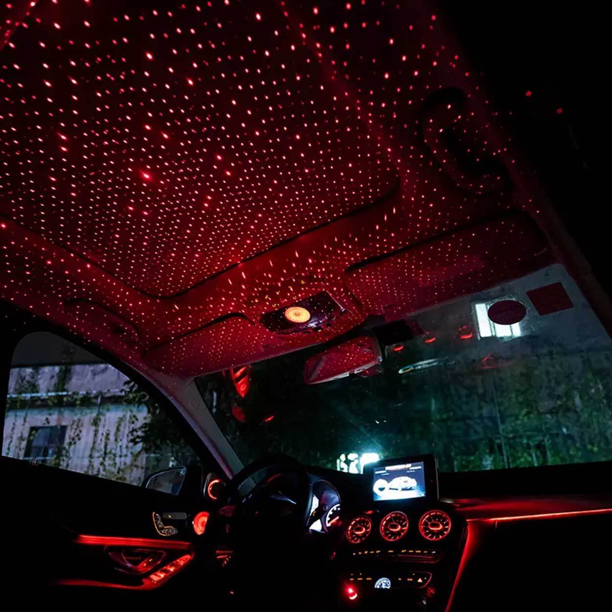 Galaxy projektor led discolampa för bilen usb