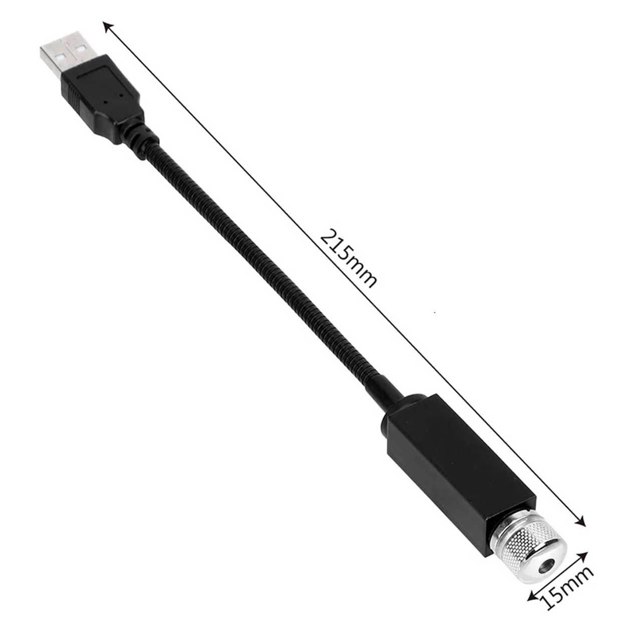 Galaxy projektor led discolampa för bilen usb