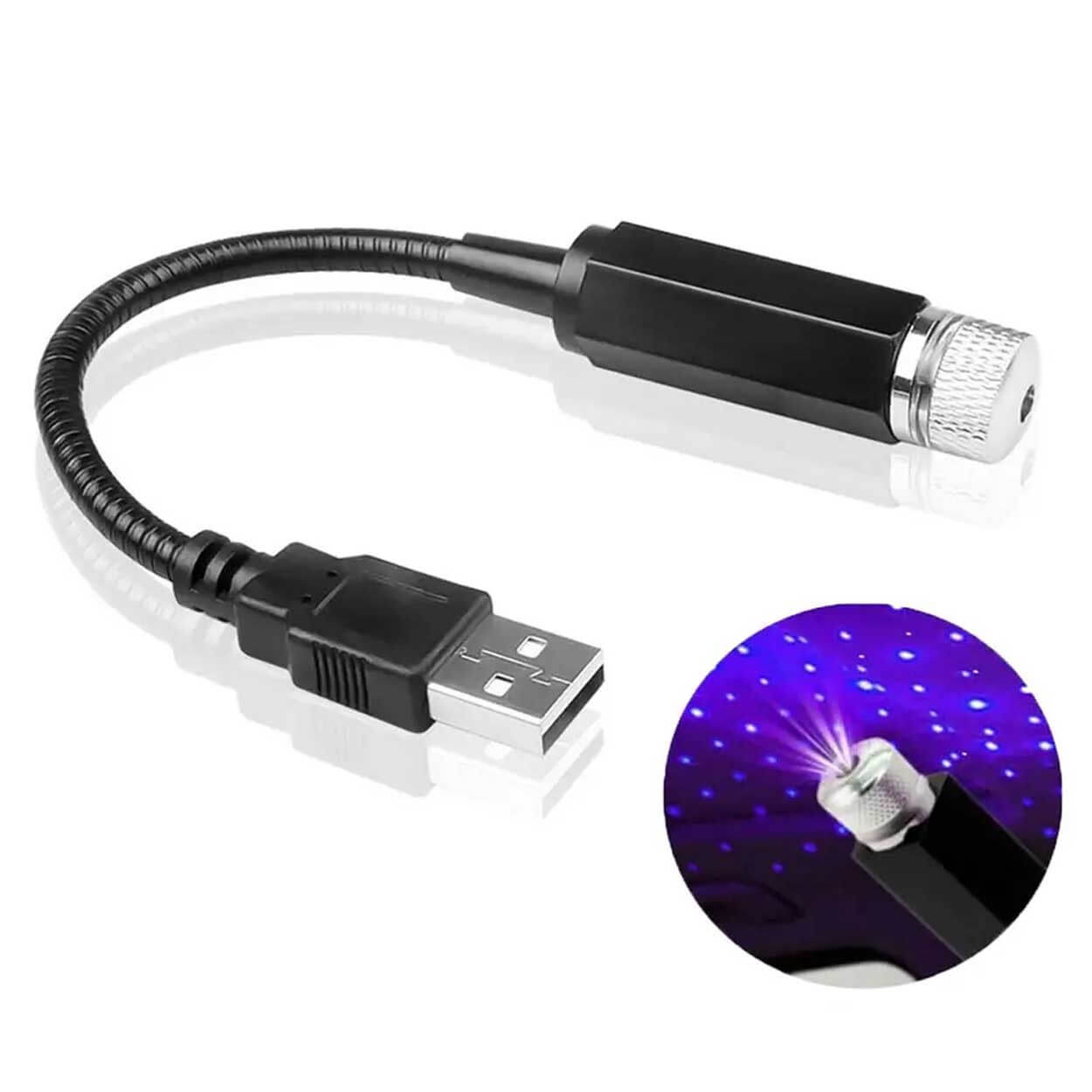 Galaxy projektor led discolampa för bilen usb