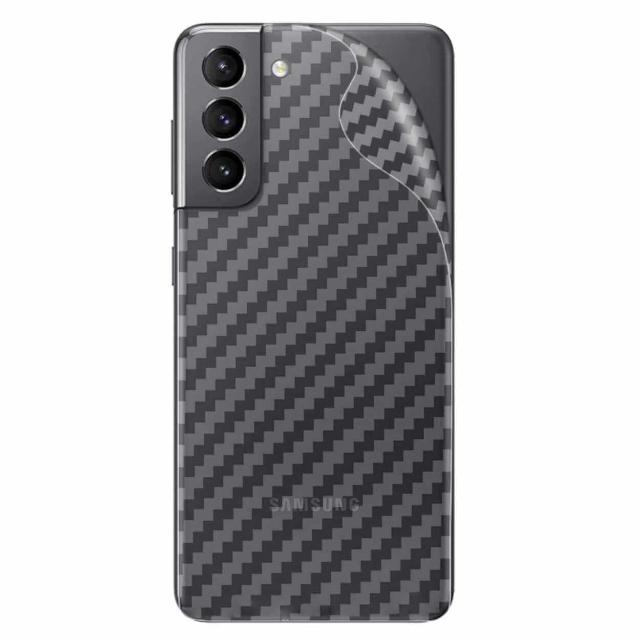 Galaxy s22 skyddsfilm för baksida kolfiber vinyl skin