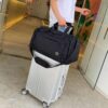 Lätt weekendbag med skofack träningsväska svart