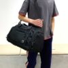 Lätt weekendbag med skofack träningsväska svart