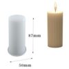 Silikon ljusform diy ribbat stearinljus