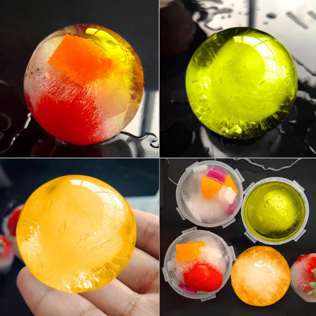 4-pack isform för isbollar runda isbitar