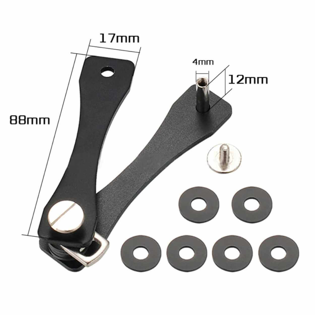 Key organizer nyckelhållare nyckelring svart