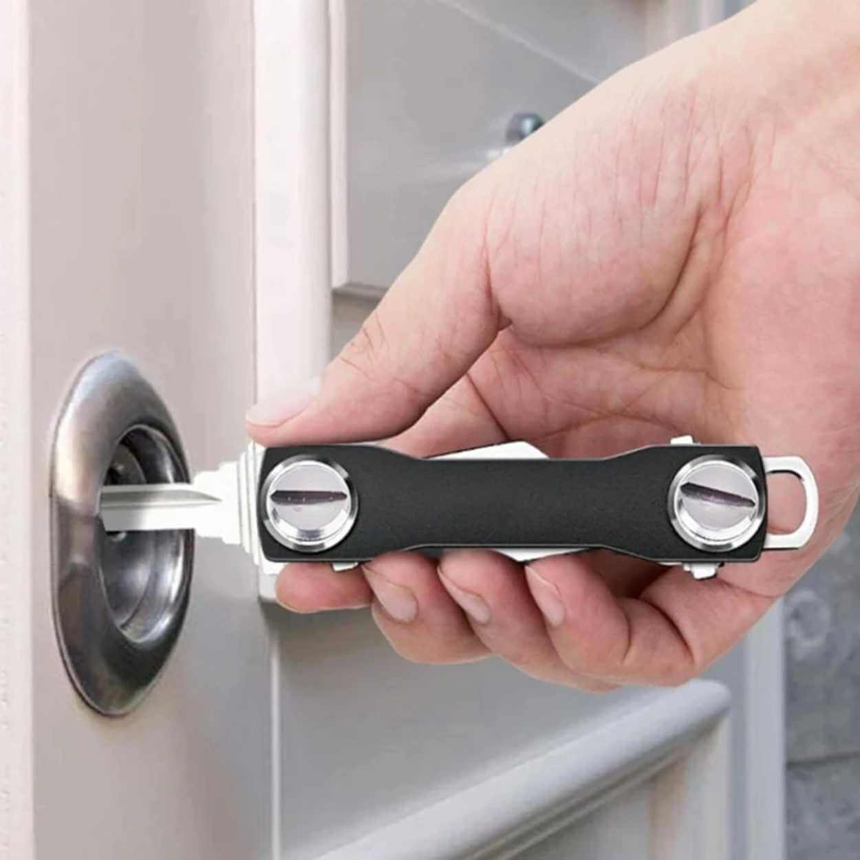 Key organizer nyckelhållare nyckelring svart