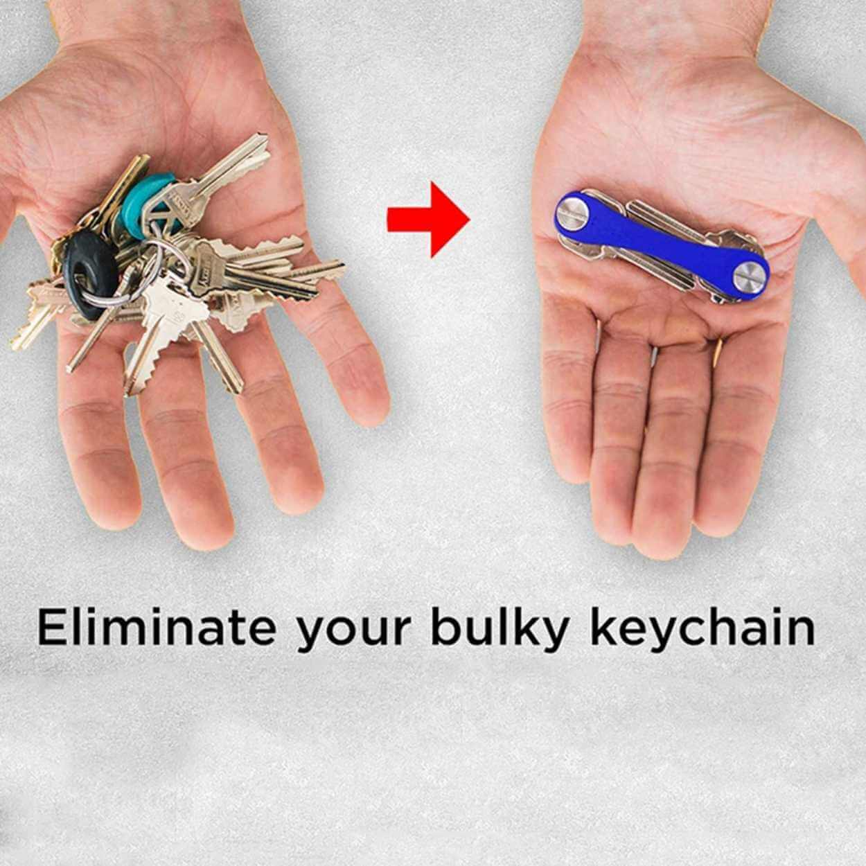 Key organizer nyckelhållare nyckelring svart
