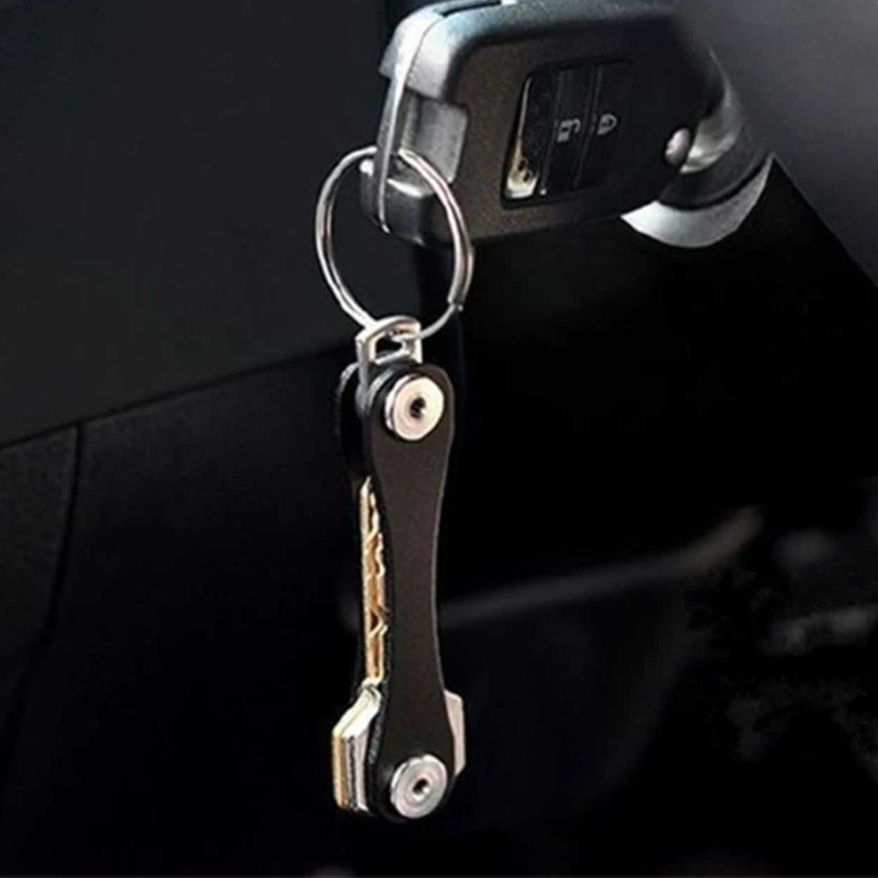 Key organizer nyckelhållare nyckelring svart