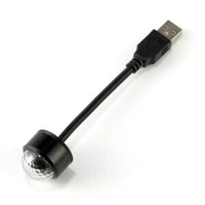 Mini usb led discolampa för bil nattlampa
