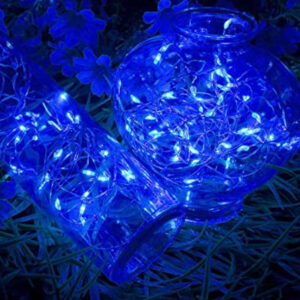 1m Mini Led Ljusslinga Batteridriven Blå