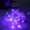 1m mini led ljusslinga batteridriven lila